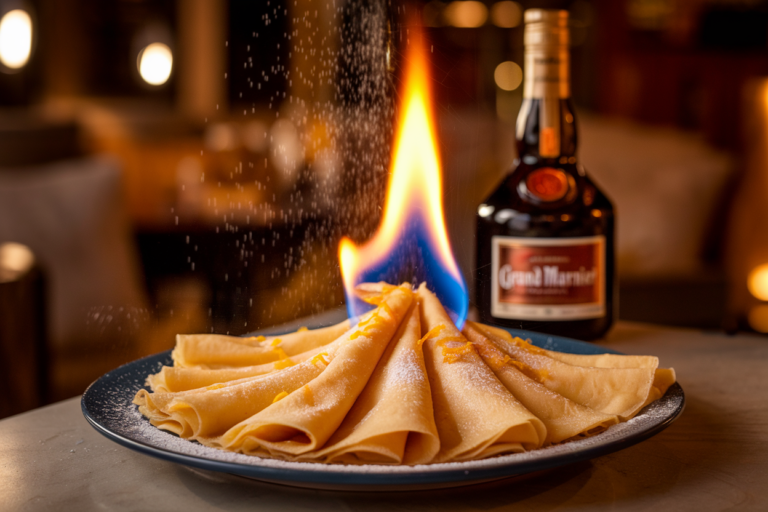 Crêpes Flambées au Grand Marnier