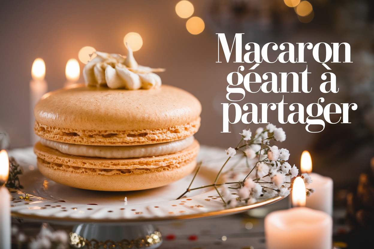 macaron geant a partager